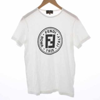 フェンディ(FENDI)のフェンディ 90s ヴィンテージ ズッカ Tシャツ カットソー コットン M 白(Tシャツ(半袖/袖なし))