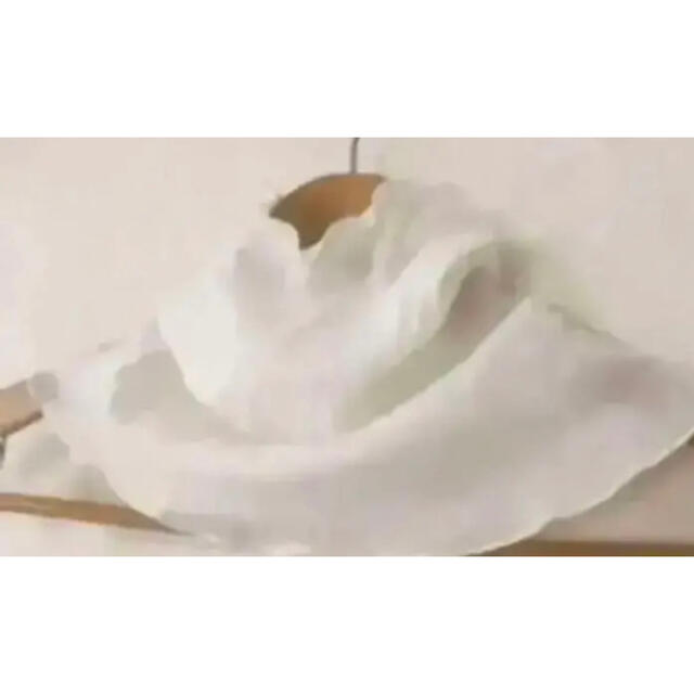 ロングタイプ綿100ピュアホワイトレースシングルウェーブ手作りネックウォーマー レディースのファッション小物(ネックウォーマー)の商品写真