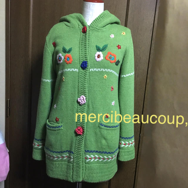 mercibeaucoup(メルシーボークー)のmercibeaucoupメルシーボークー、ニットカーディガン レディースのトップス(カーディガン)の商品写真