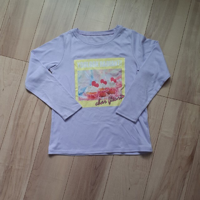 160㎝　Tシャツ　パープル キッズ/ベビー/マタニティのキッズ服女の子用(90cm~)(Tシャツ/カットソー)の商品写真