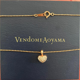 ヴァンドームアオヤマ(Vendome Aoyama)のコロンとしたハートのパブエ　ネックレス(ネックレス)