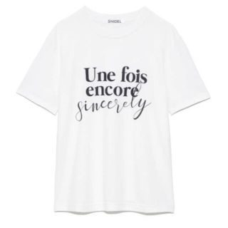 スナイデル(SNIDEL)のスナイデル　ロゴTシャツ(Tシャツ(半袖/袖なし))