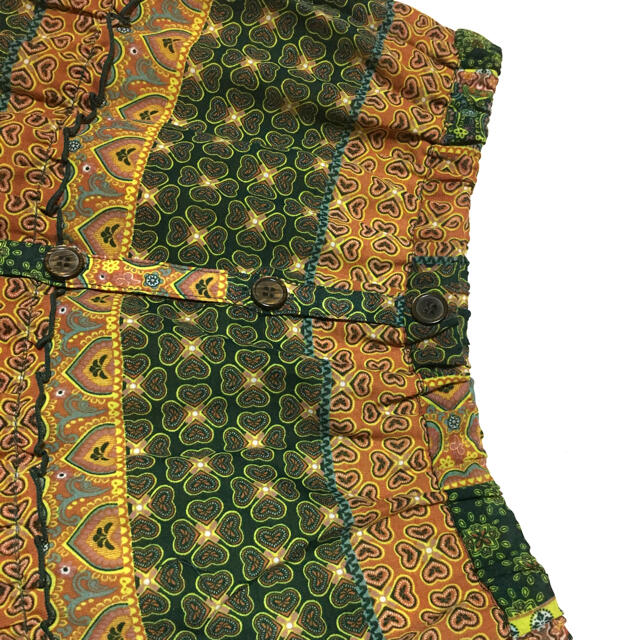 ロングスカート フロントボタン マキシスカート チチカカ風 エスニック レディースのスカート(ロングスカート)の商品写真
