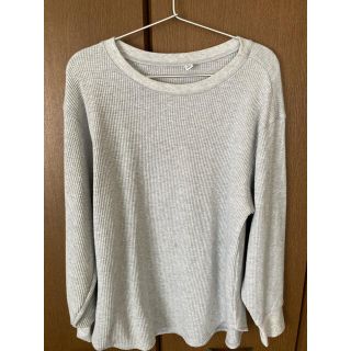 ユニクロ(UNIQLO)のユニクロ　ワッフルクルーネックT（長袖）(Tシャツ(長袖/七分))