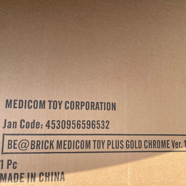 MEDICOM TOY(メディコムトイ)のBE@BRICK GOLD CHROME Ver.1000% ハンドメイドのおもちゃ(フィギュア)の商品写真