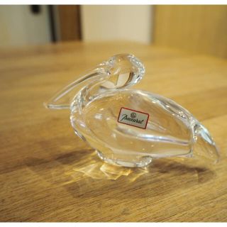 80s Baccarat Pelican Figurine