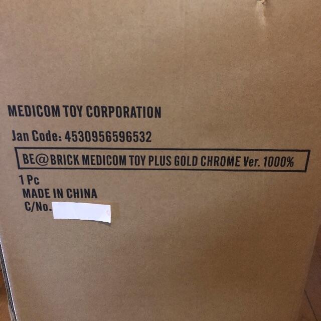 MEDICOM TOY - 即発送 BE@RBRICK  GOLD CHROME Ver. 1000％