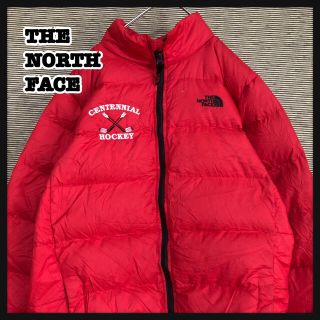 ザノースフェイス(THE NORTH FACE)の【ノースフェイス】ダウンジャケット　刺繍ロゴ　550　ホッケー　ジュニア82(ジャケット/上着)