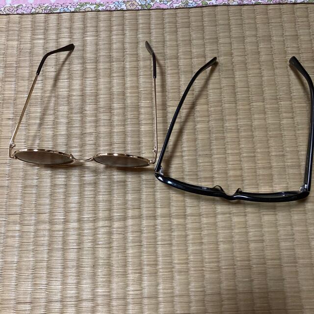 メガネセット　度付き眼鏡　伊達眼鏡 レディースのファッション小物(サングラス/メガネ)の商品写真