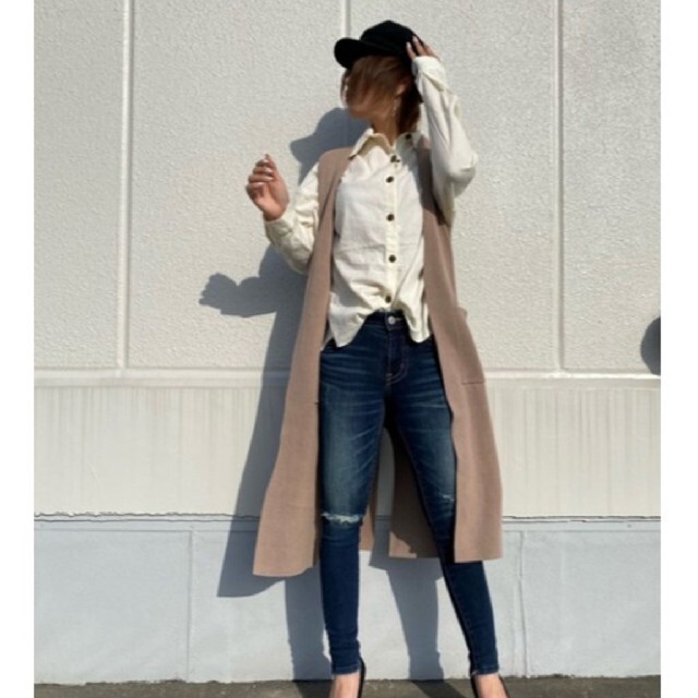 AZUL by moussy(アズールバイマウジー)の最終価格❗ アズールバイマウジー ニットベスト ジレ レディースのトップス(ベスト/ジレ)の商品写真