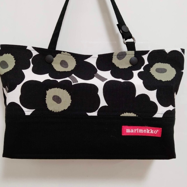 marimekko(マリメッコ)のボックスティッシュケース  ブラック ハンドメイドのファッション小物(その他)の商品写真