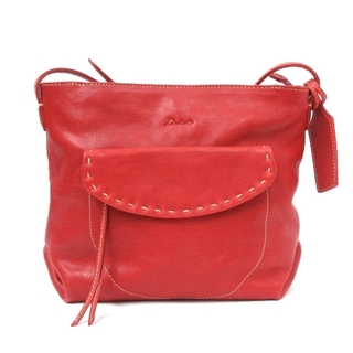 ダコタ(Dakota)のダコタ Dakota 良品 ショルダーバッグ レザー フラップポケット 赤 鞄(ショルダーバッグ)