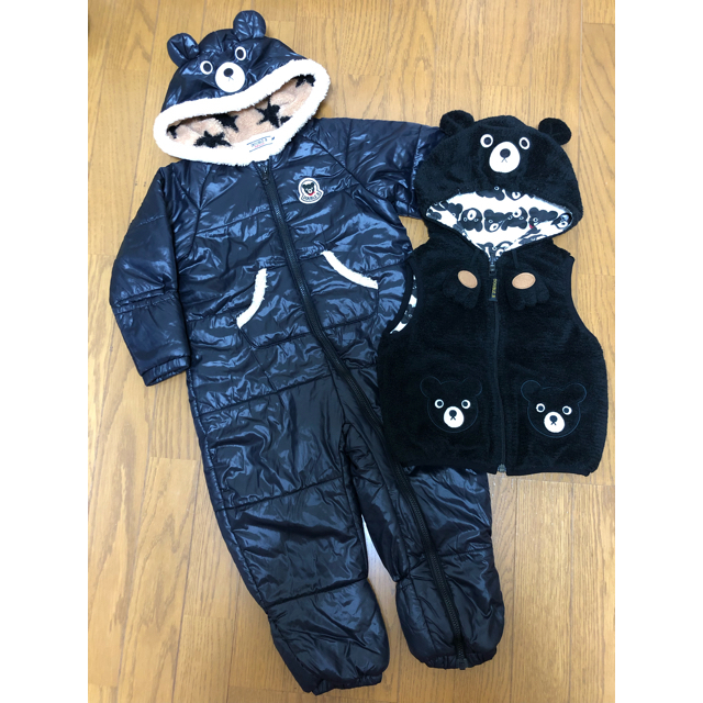 ☆専用☆【美品】ミキハウス ダブルビー ジャンプスーツ、なりきりベスト キッズ/ベビー/マタニティのキッズ服男の子用(90cm~)(その他)の商品写真