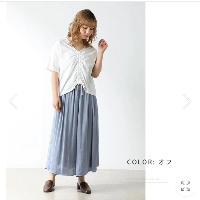 フロントギャザートップス 2wayトップス