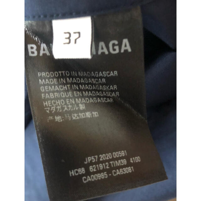 Balenciaga ネイビー 37の通販 by y_nthegodfather's shop｜バレンシアガならラクマ - 20ss balenciaga 半袖シャツ 爆買いお得