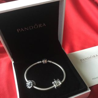 カルティエ(Cartier)のPANDORA★誕生日ブレスレット ホワイトデーパンドラ城とケーキ チャーム(ブレスレット/バングル)