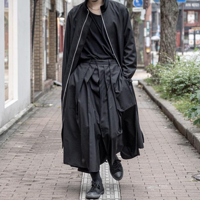 【Yohji Yamamoto pour homme21AW】ヨウジ　袴パンツパンツ丈フルレングス