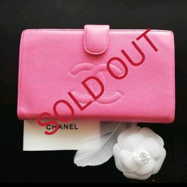 CHANEL - 完売致しました♥CHANEL♥キャビアスキンココマーク/ピンク