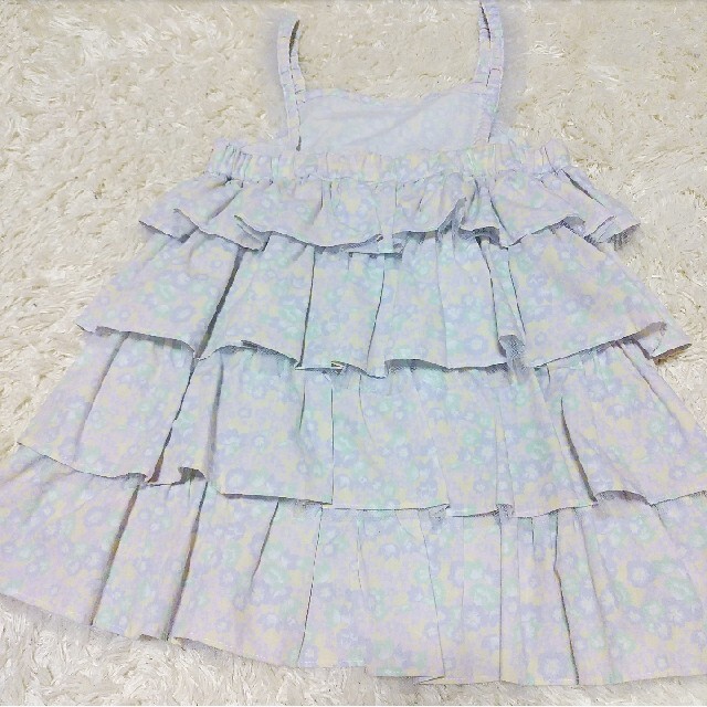 fafa(フェフェ)のフェフェ ティアードワンピース キッズ/ベビー/マタニティのキッズ服女の子用(90cm~)(ワンピース)の商品写真