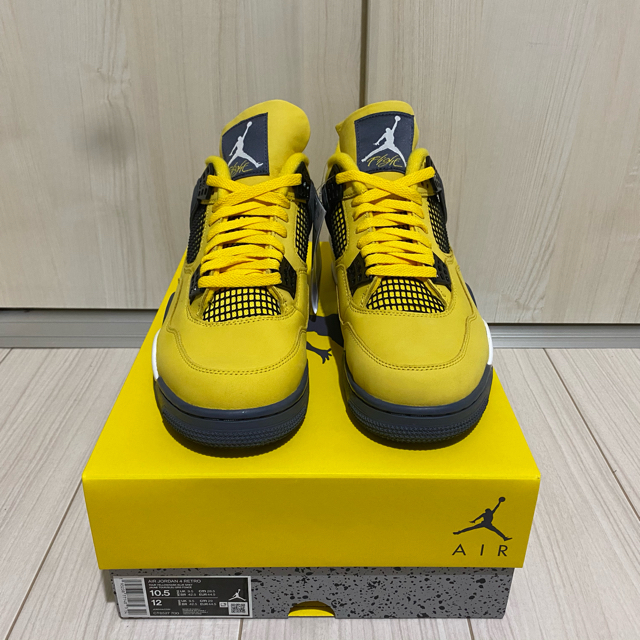 jordan4 lightning tour yellow 28.5靴/シューズ