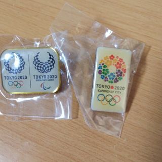 東京五輪2020 オリンピックパラリンピック ピンバッジ 招致エンブレム(バッジ/ピンバッジ)