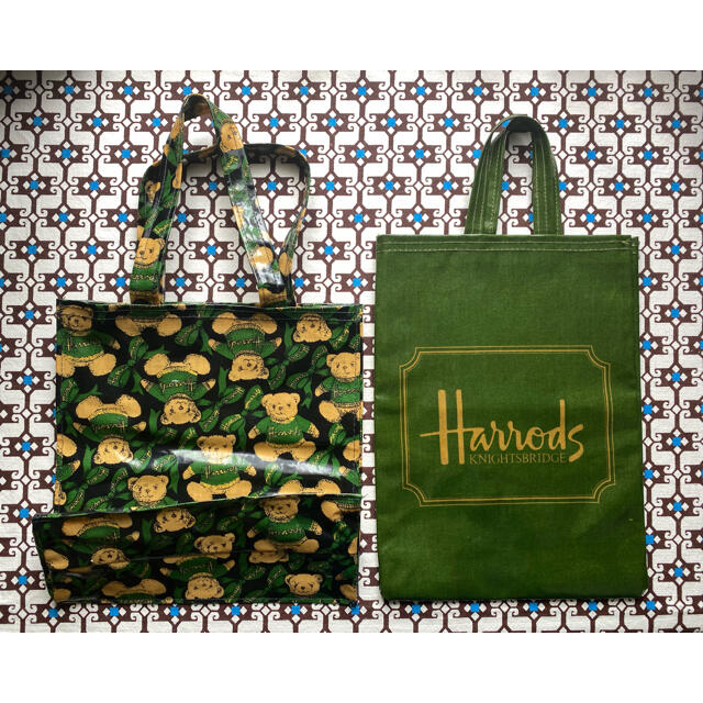 Harrods(ハロッズ)のHarrods  ハロッズ　トートバック　２枚セット　ポーチ　バック レディースのバッグ(トートバッグ)の商品写真