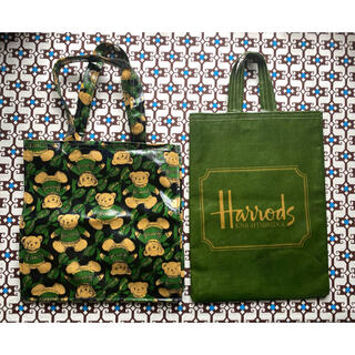 ハロッズ(Harrods)のHarrods  ハロッズ　トートバック　２枚セット　ポーチ　バック(トートバッグ)