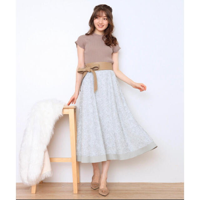 Noela【新品!完売品】シアージャガードフレアスカート - ロングスカート