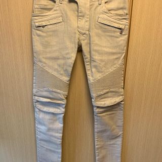 バルマン(BALMAIN)の国内正規 BALMAIN バルマン 蛇腹 バイカー デニム(デニム/ジーンズ)