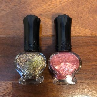 アナスイ(ANNA SUI)のANNA SUI マニキュア2本セット　ピンク/ゴールド　ラメ(マニキュア)