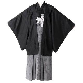 羽織袴フルセット 紋付 男児 1/2成人式 紋入れ可 NO210825-01(和服/着物)