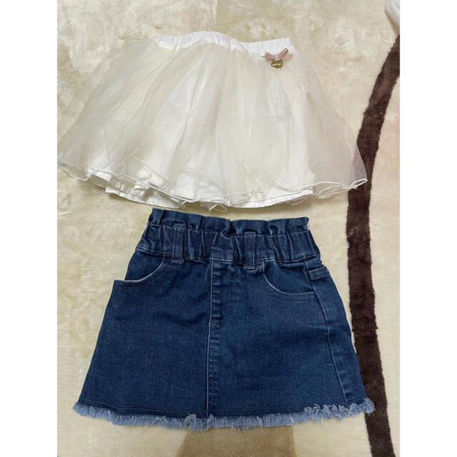 petit main(プティマイン)のプティマイン　スカート2枚 キッズ/ベビー/マタニティのキッズ服女の子用(90cm~)(スカート)の商品写真