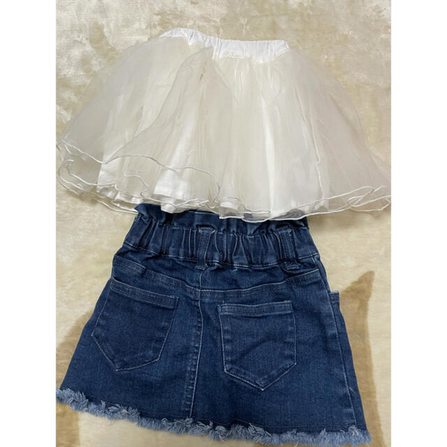 petit main(プティマイン)のプティマイン　スカート2枚 キッズ/ベビー/マタニティのキッズ服女の子用(90cm~)(スカート)の商品写真