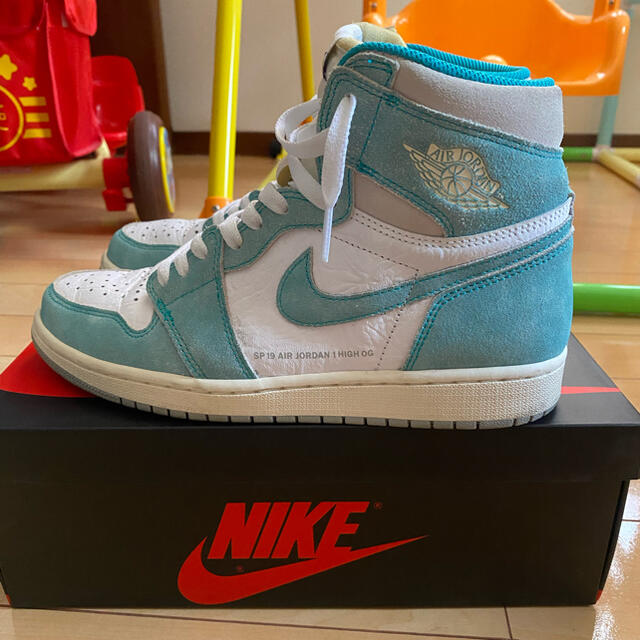 サイズ交換OK】 NIKE - エアジョーダン1 ターボグリーン スニーカー