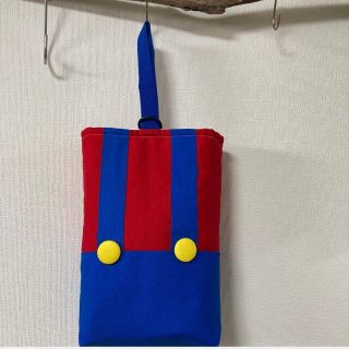 新入学 新入園 新学期 シューズバック 上履き入れ ハンドメイド マリオルイージ(バッグ)