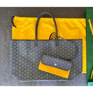 ゴヤール(GOYARD)の【極美品】ゴヤール　サンルイトート　PM  グレー(トートバッグ)