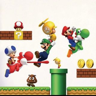 ⚫マリオ　ウォールステッカー　(その他)