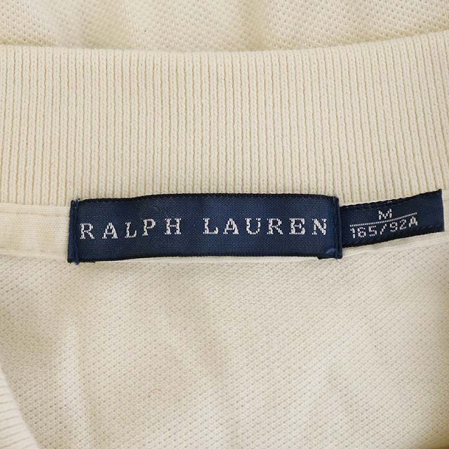 Ralph Lauren(ラルフローレン)のラルフローレン ポロシャツ 半袖 ラインストーン ビッグポニー M アイボリー レディースのトップス(ポロシャツ)の商品写真