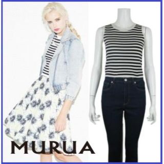 ムルーア(MURUA)の【未使用】ムルーア MURUA リブニットタンク タンクトップ トップス S(タンクトップ)