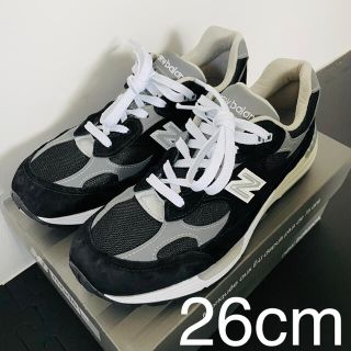 ニューバランス(New Balance)のニューバランス　M992EB Dワイズ　ブラック　黒　992(スニーカー)