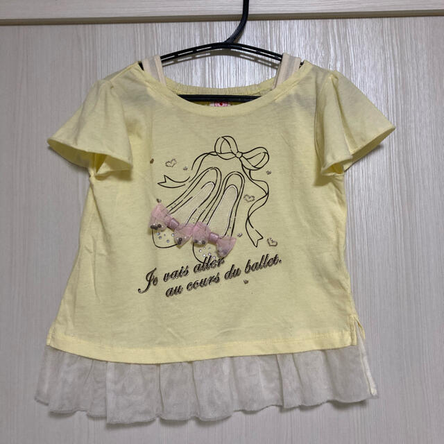 axes femme(アクシーズファム)の最終値下げ　ねこポロシャツとリボン靴Tシャツ キッズ/ベビー/マタニティのキッズ服女の子用(90cm~)(Tシャツ/カットソー)の商品写真