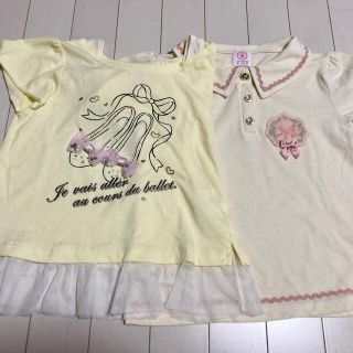 アクシーズファム(axes femme)の最終値下げ　ねこポロシャツとリボン靴Tシャツ(Tシャツ/カットソー)