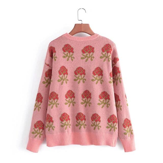 ãSALEïŒ60%OFFã ZARA - ð8ææ°äœð§5484âpink ãã©ã¯ãŒ è±æ ããã ã»ãŒã¿ãŒã® ãããã¹