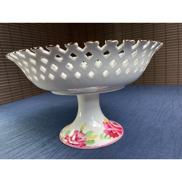 昭和レトロ FINE CHINA 高台皿 果物皿の通販 by ☆みちみち 昭和レトロ FINE CHINA 高台皿 果物皿の通販 by ☆みちみち