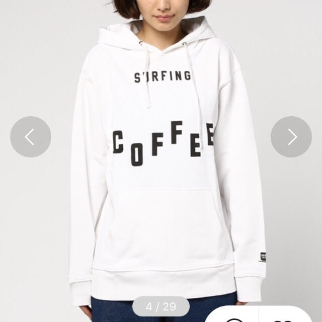 TODAYFUL(トゥデイフル)のSURFING COFFEE Coffeeプリントパーカープルオーバー レディースのトップス(パーカー)の商品写真