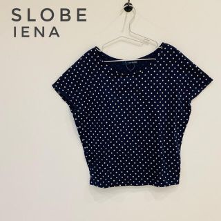 スローブイエナ(SLOBE IENA)の未使用【SLOBE IENA】半袖カットソー　Tシャツ　ドット　水玉(カットソー(半袖/袖なし))