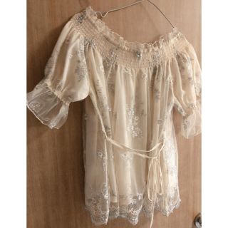 ナイスクラップ(NICE CLAUP)のlace blouse ⚠️7月中旬処分予定⚠️(シャツ/ブラウス(長袖/七分))