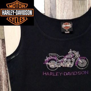 ハーレーダビッドソン(Harley Davidson)のUSA古着 ハーレー・ダビッドソン タンクトップ ピカピカバイク(タンクトップ)