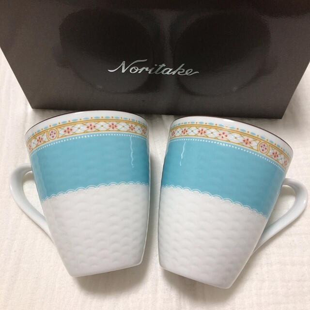 Noritake(ノリタケ)の[新品・未使用]クラブノリタケ マグカップ コップ ペアマグ インテリア/住まい/日用品のキッチン/食器(グラス/カップ)の商品写真