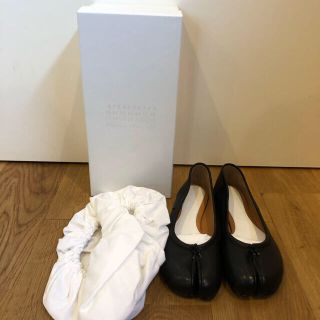 マルタンマルジェラ(Maison Martin Margiela)のマルジェラ　足袋バレエシューズ　ヴィンテージレザー(バレエシューズ)